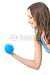 Wallmonkeys Peel and Stick Wall Decals - Young Woman Doing Exercises with Dumbbell, Isolated - Removable Graphic