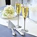 Silver Parisian Romance Champagne Flutes
