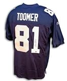 Amani Toomer Signed New York Giants Authentic NFL Reebok Blue Jersey