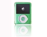 iPod Nano 3G 3rd Gen Generation 4gb 8gb Video Crystal Carrying Case - Clear Green