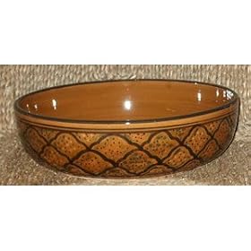 Le Souk Ceramique HA-05 Honey Wide Pasta Bowl 12x4-in. by Le Souk Ceramique