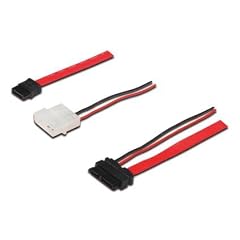 Assmann Serial ATA Kabel Slimline Kabel SATA 1 x 13 pol / Stecker auf 1 x 7 pol SATA / Stecker 1 x 4 pol / Stecker 0.5 m
