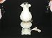 Fenton poppy satin custard table lamp