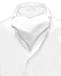 Vesuvio Napoli ASCOT Solid WHITE Color Cravat Men's Neck Tie