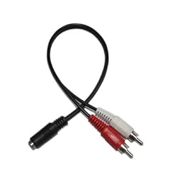 HDE (TM) 3.5mm Female to 2x RCA Male Y Cable