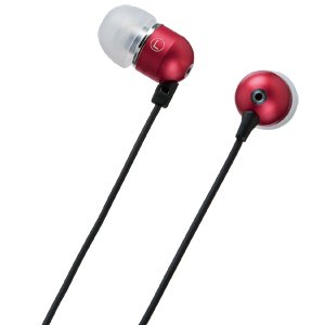 【SANWASUPPLY】iPhoneやiPodに最適なマイク機能付きカナル型ステレオイヤホンPaleta de Colores（レッド・Rojo)MM-HS700R