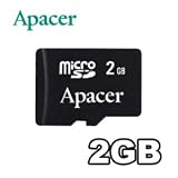Apacer 2GB microSD card (SD adapter included)