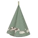 AC48 GRÜN 1 Gästehandtuch Serie Animal Check GRÜN . Clayre & Eef Durchmesser 80 cm