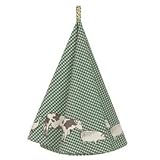 AC48 GR&Uuml;N 1 G&auml;stehandtuch Serie Animal Check GR&Uuml;N . Clayre & Eef Durchmesser 80 cm