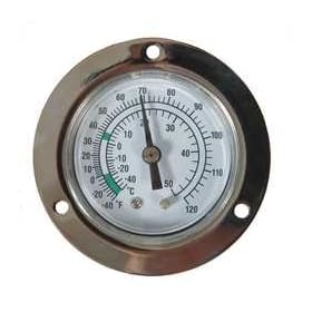 Industrial Grade 1EPE4 Panel Mount Thermometer, -40 to 120 F
