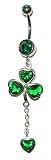 Three Leaf Clover Belly Button Ring Quality Materials