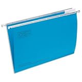 5 Star Office Suspension File Manilla Heavyweight with Tabs and Inserts Foolscap Blue [Pack 50]