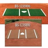 DiamondTurf Home Plate Mat Green 6'x12' (EA)