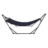 High-Grade Foldable Hammock (Black) with Carrying Bag