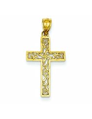 14K Gold Cross Pendant