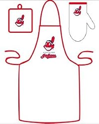 Cleveland Indians Grilling Apron Set - Baseball Sports Merchandise