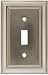 Brainerd 64209 Single Satin Nickel Switch Plate