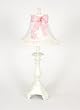 Ivory Table Lamp with Pink Bow by Glenna Jean