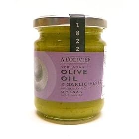 L'Olivier Spreadable Olive Oil with Garlic and Herbs 6 oz each / 6 Jars