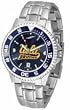 UCLA Bruins Competitor AnoChrome Men's Watch with Steel Band and Colored Bezel