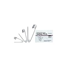 Charles Leonard Inc. Safety Pins, Assorted, 50/Chain-Pack (83450)