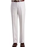 Calvin Klein White Men's Flat Front 100% Linen Dress Pants for Destination Weddings, Outdoor Events, Spring, Summer and Casual Occasions Calvin Klein White Men's Flat Front 100% Linen Dress Pants for Destination Weddings, Outdoor Events, Spring, Summer and Casual Occasions