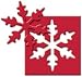 Kaleidopunch Medium Paper Shapers Punch: Ruby Snowflake