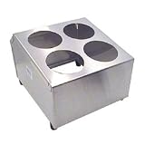 4 Cylinder Stainless Steel Flatware Holder (16-0002) Category: Flatware Holders
