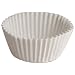 Hoffmaster 610032 2" Bottom Width x 1-1/4" Wall Height, 4-1/2" White Fluted Paper Bake Cup  (20 Packs of 500)