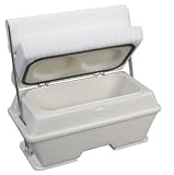 Moeller Deluxe Permanent Mount Swing Back Cooler or Livewell Boat Seat (50-Quart, 30 x 17 x 34.5)