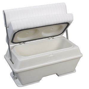 Moeller Deluxe Permanent Mount Swing Back Cooler or Livewell Boat Seat (50-Quart, 30
