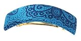 L. Erickson USA Rectangle Volume Barrette - Italia Blue