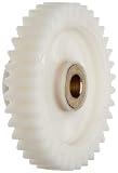 Spur Gear, 20 Degree Pressure Angle, Acetal, Inch, 20 Pitch, 1.750" Pitch Diameter, 0.250" Bore, 1.850" OD, 35 Teeth