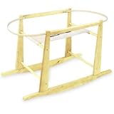 Rocking Moses Basket Stand Natural