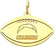 14K Gold NFL San Diego Chargers Logo Football Charm