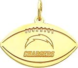 14K Gold NFL San Diego Chargers Logo Football Charm
