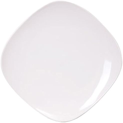 Royal Norfolk Contemporary White Square Stoneware Plate, 10¼" [1 Piece]