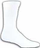 White Mens Crew Socks - Diabetic Socks