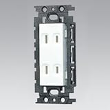 東芝 絶縁ダブルコンセント 15A 125V ニューホワイト 《WIDE i/E’sコンセント》 NDG2122N(WW)