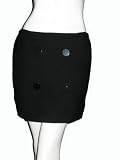 JILL STUART Lesley Mini Skirt in Mascara Black