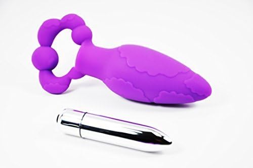 Cloud 9 Novelties Premium Silicone Pro Plug with Large Silver Vibe, Purple, 0.25 Pound by Williams Trading Co