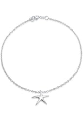 Bling Jewelry 925 Sterling Silver Starfish Charm Anklet