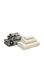 NATURAL Set Toalla 6 Uds. 400 G Garden (Beige / Arena)