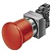 Siemens 3SB36 01-1TR20 Mushroom Pushbutton, 40mm Head, Positive Latching, Pull To Unlatch, Red, "Emergency Stop" Inscription 1 NO + 1 NC Contact Type