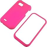 Lg Maxx QWERTY T-Mobile myTouch Q C800 Rubberized Texture Hot Pink Snap-on Cell Phone Cover Faceplate and Executive Protector Case