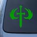 HALO EMBLEM - Vinyl Decal Sticker #A1450 | Vinyl Color: Green