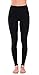 Sofra Women's Full Ankle Length Seamless Leggings (Ankle Length, Black)