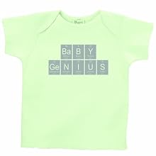 26 Degrees Forward Green Organic Cotton Baby Genius Periodic Table Toddler Tee, 2T