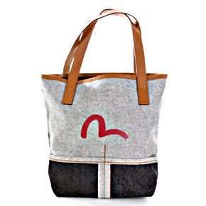 Evisu denim bag