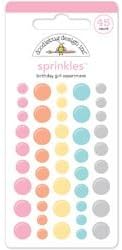 Bulk Buy: Doodlebug Designs (3-Pack) Sugar Shoppe Sprinkles Glossy Enamil Stickers 45/Pkg Birthday Girl BGIR4102